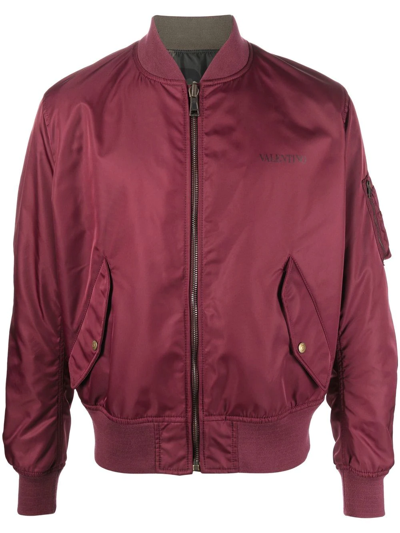 Valentino Reversible Bomber-jacket In Rot | ModeSens