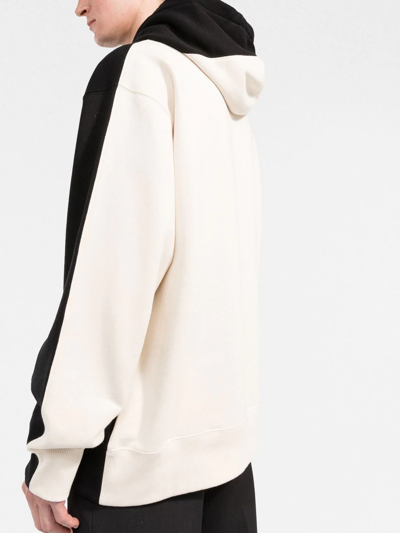 Valentino Logo Detailed Drawstring Hoodie In Schwarz
