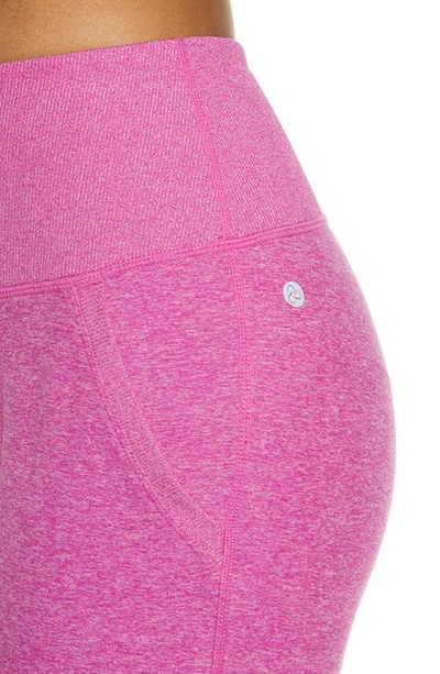 Shop Zella Restore Soft Pocket Leggings In Pink Wild Aster