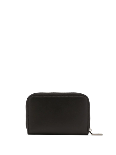 Shop Dolce & Gabbana Dg-logo Leather Wallet In Black