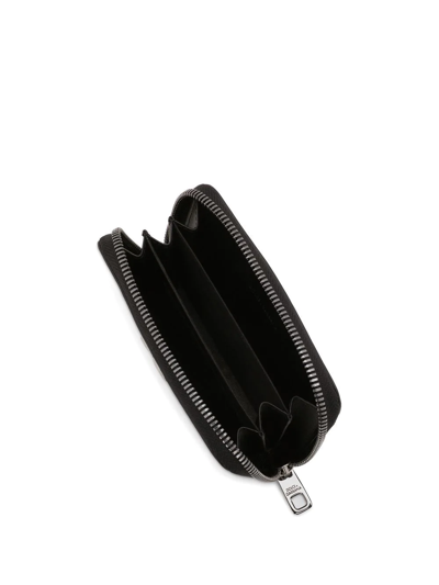 Dolce & Gabbana Dg Logo Compact Wallet In Black