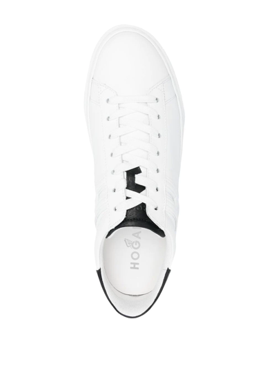 Shop Hogan Lace-up Low-top Sneakers In Weiss