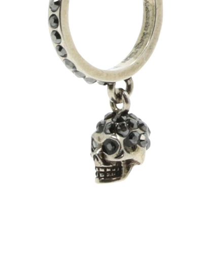 Shop Alexander Mcqueen "skull" Earrings In Silver