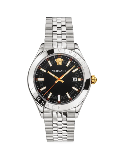 Shop Versace Hellenyium Stainless Steel Bracelet Watch