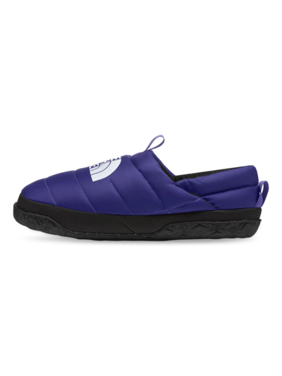 Shop The North Face Men's Nuptse Slip-on Mules In Lapis Blue