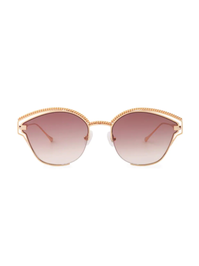 Shop For Art's Sake Women's Knight 53mm Cat-eye Sunglasses In Gold Brown