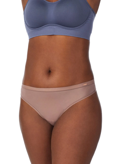 Shop Le Mystere Women's Infinite Comfort Microfiber Bikini Briefs In Java