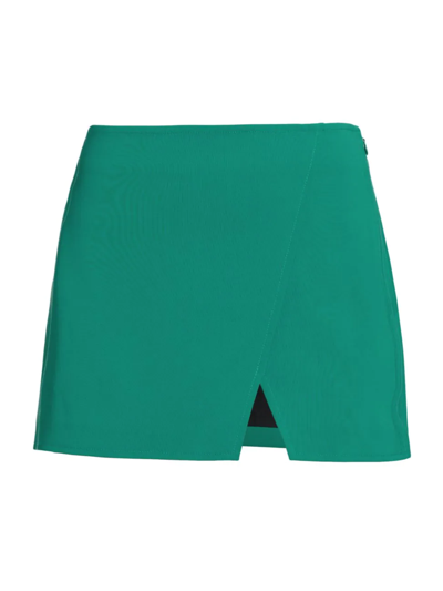 Shop A.l.c Women's Rylee Crepe Mini Skirt In Jade