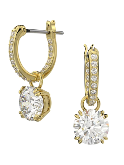 Shop Swarovski Women's Constella Goldtone & Crystal Drop Earrings
