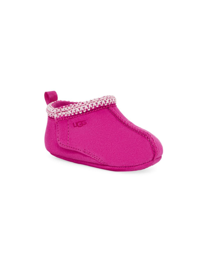 Shop Ugg Baby Girl's Pre-walker Tasman Slippers In Rock Rose