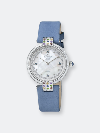 Shop Gevril Gv2 Matera Diamond Watch In Blue