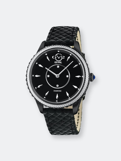 Shop Gevril Gv2 Siena Diamond Watch In Black