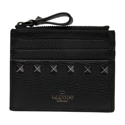 Shop Valentino Rockstud Coin Purse And Cardholder In 0no