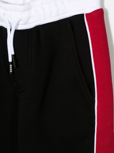 Bosswear Side-stripe Track Pants In Black