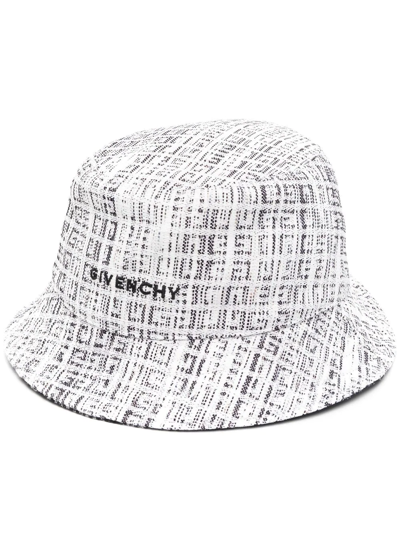 Shop Givenchy 4g Logo-jacquard Bucket Hat In Black