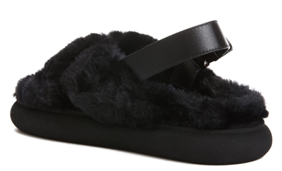 Shop Moncler Solarisse Sandals In Black