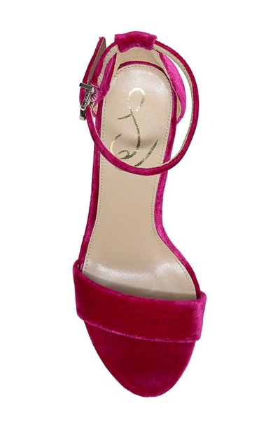 Shop Sam Edelman Yaro Ankle Strap Sandal In Raspberry Se