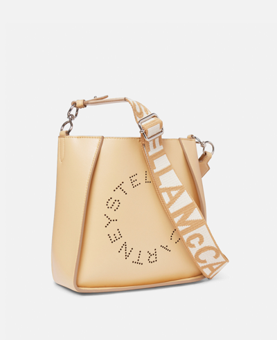 Shop Stella Mccartney Stella Logo Shoulder Bag In Cornflake