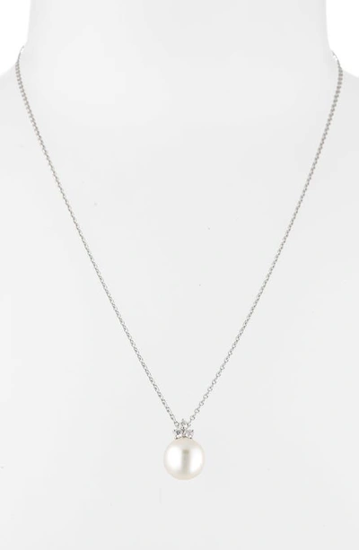 Shop Mikimoto Classic White South Sea Cultured Pearl Pendant Necklace In 18kw