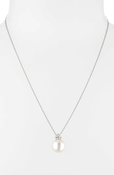 Mikimoto Classic White South Sea Cultured Pearl Pendant Necklace In 18kw
