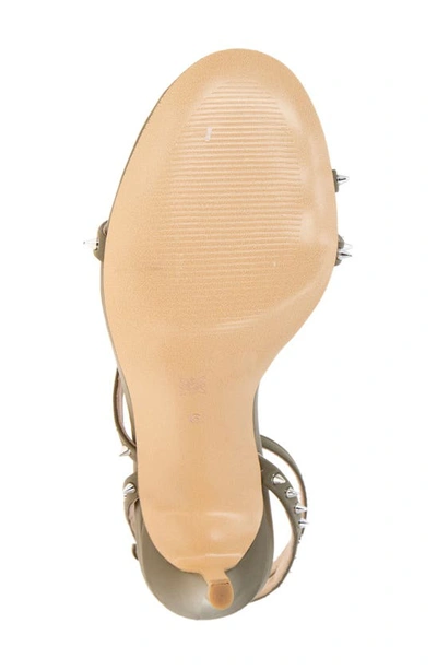 Shop Bcbgeneration Jillix Studded Stiletto Sandal In Dark Olive