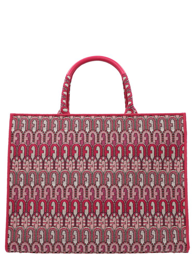 Shop Furla Opportunity Tote Bag In Red