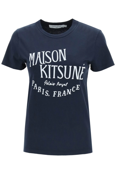 Shop Maison Kitsuné Palais Royal T-shirt In Blue