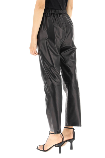 Shop Drome Nappa Casual Pants In Black