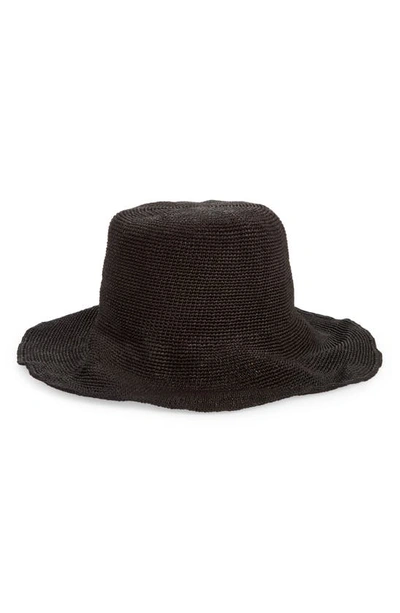 Shop Totême Paper Straw Hat In Black