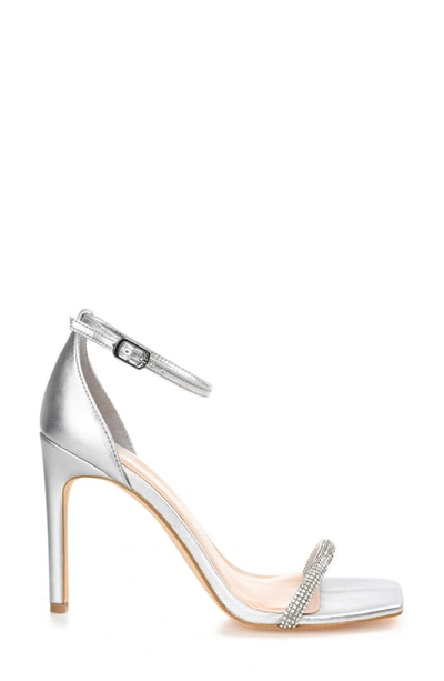 Journee Collection Zoya Tru Comfort Foam Heeled Sandal In Silver