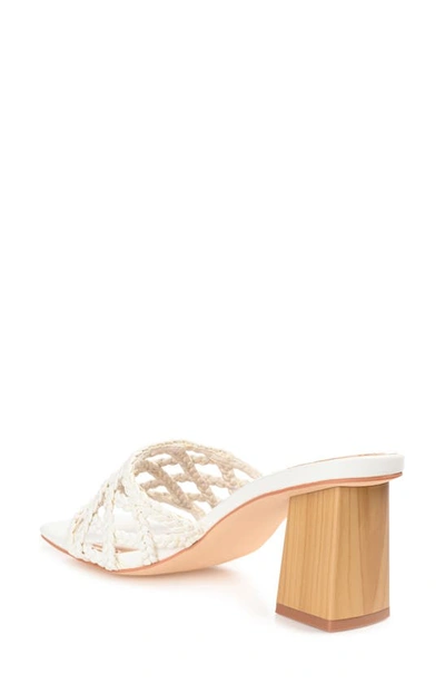 Journee Collection Evvie Braided Sandal In White