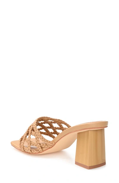 Journee Collection Evvie Braided Sandal In Tan