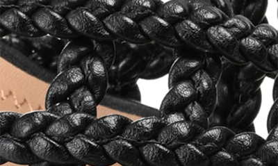 Journee Collection Evvie Braided Sandal In Black