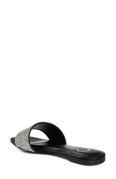 Journee Collection Grayce Square-toe Slide In Black