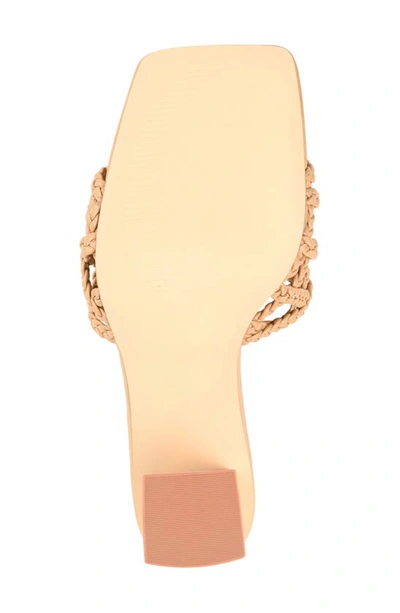 Journee Collection Evvie Braided Sandal In Tan