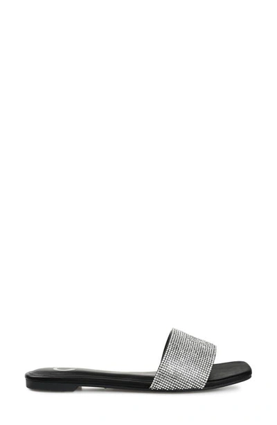 Journee Collection Grayce Square-toe Slide In Black