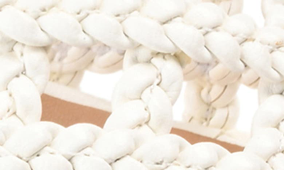 Journee Collection Evvie Braided Sandal In White