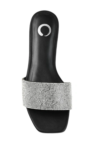 Journee Collection Grayce Square-toe Slide In Black
