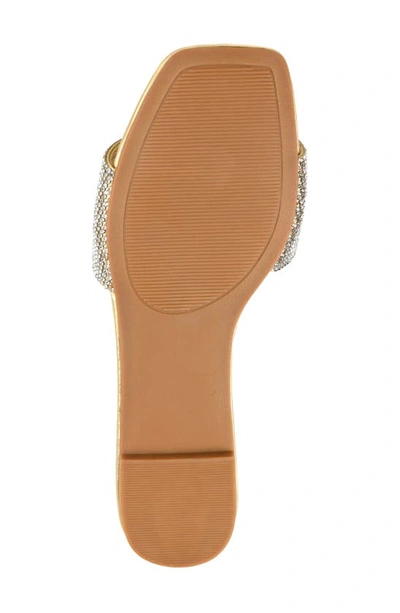 Journee Collection Grayce Square-toe Slide In Gold
