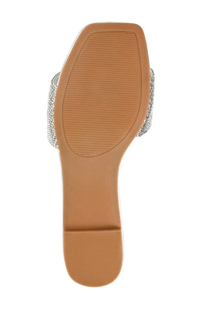 Journee Collection Grayce Square-toe Slide In Silver