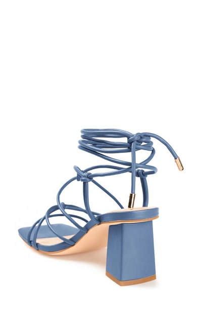 Journee Collection Harpr Tru Comfort Foam Heeled Sandal In Blue