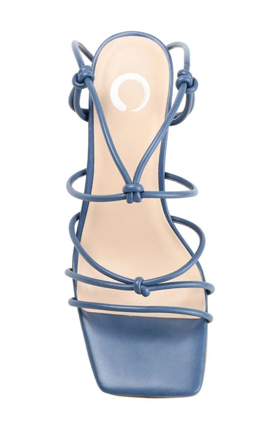 Journee Collection Harpr Tru Comfort Foam Heeled Sandal In Blue