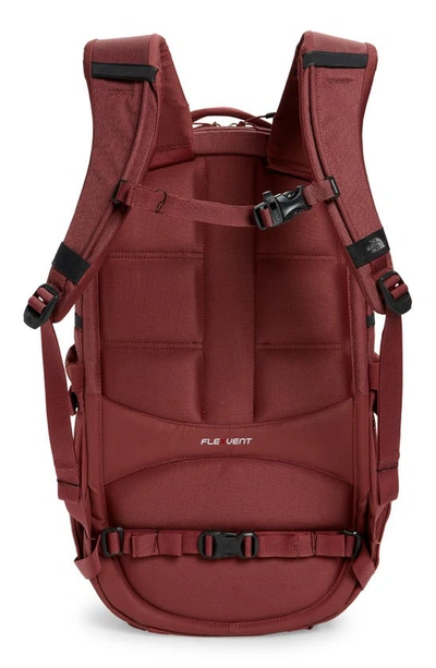 The North Face Recon Backpack In Wild Gngr Lt Hthr/ Tnf White