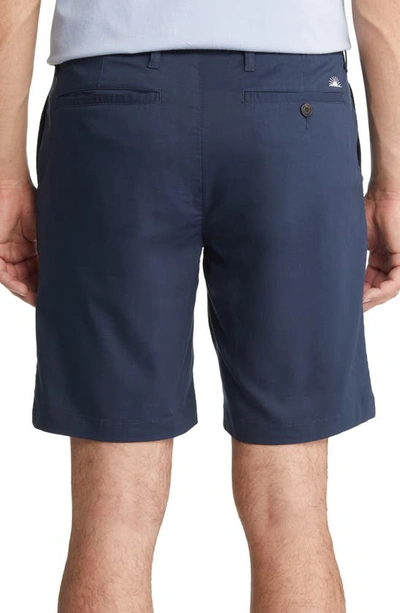 Shop Faherty Movement Chino Shorts In Navy
