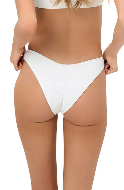 Shop Frankies Bikinis Enzo Bikini Bottoms In White