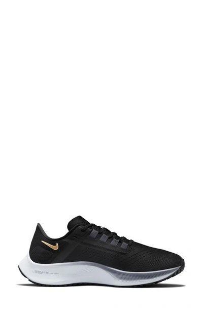 Nike Air Zoom Pegasus 38 Running Shoe In Black/ Gold Coin/ Blue