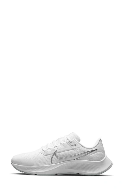 Shop Nike Air Zoom Pegasus 38 Running Shoe In White/ Silver/ Platinum