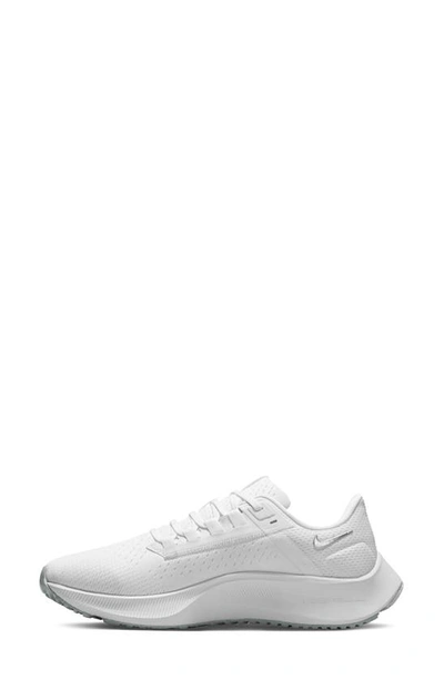 Shop Nike Air Zoom Pegasus 38 Running Shoe In White/ Silver/ Platinum