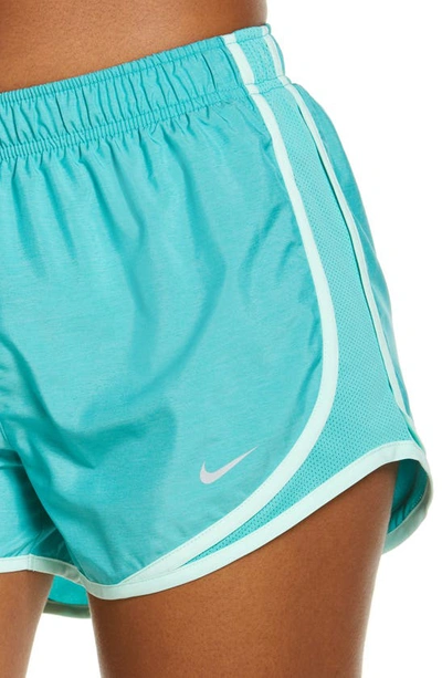 Nike Dri-fit Tempo Running Shorts In Washed Teal/ Wolf Grey