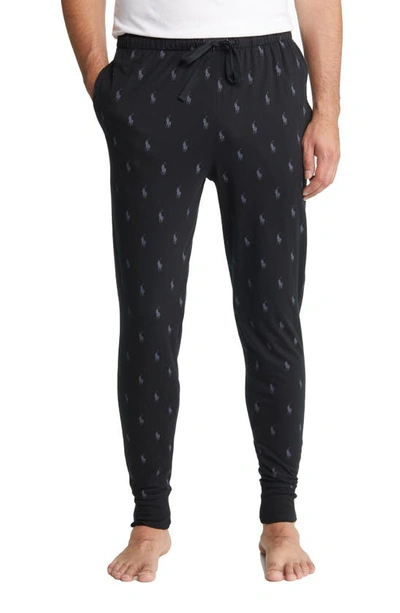 Shop Polo Ralph Lauren Pony Print Pajama Pants In Polo Black